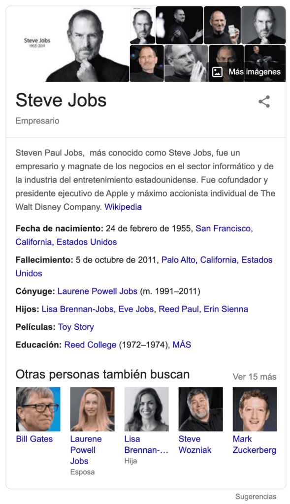 Rich Snippets de persona
