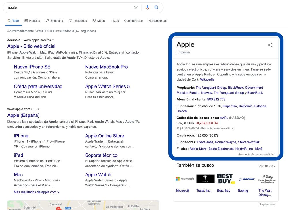 Rich Snippets organizaciones